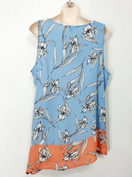 🔵BOGO FREE🔵 Zac & Rachel Top Asymetrical Sleeveless Sz XL - Picture 4 of 5